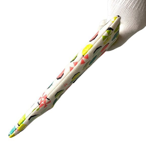 Kate Spade Sand Hill Circle Gia Umbrella Large Canvas Bag Clutch NWOT - Picture 9 of 10